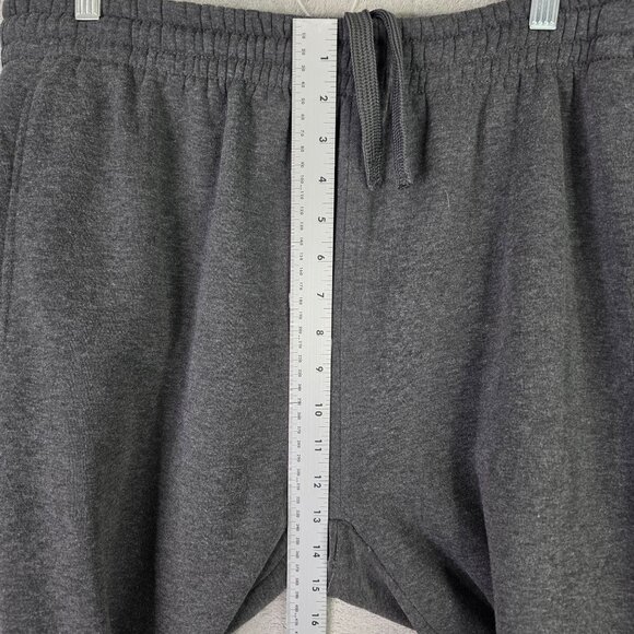Mens US Polo Assn Gray Heavyweight Fleece Sweatpants Drawstring Polyester XXL - Picture 4 of 10